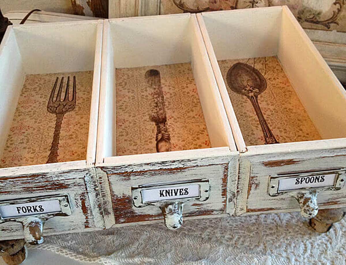 decorazioni vintage fai da te con il riciclo creativo