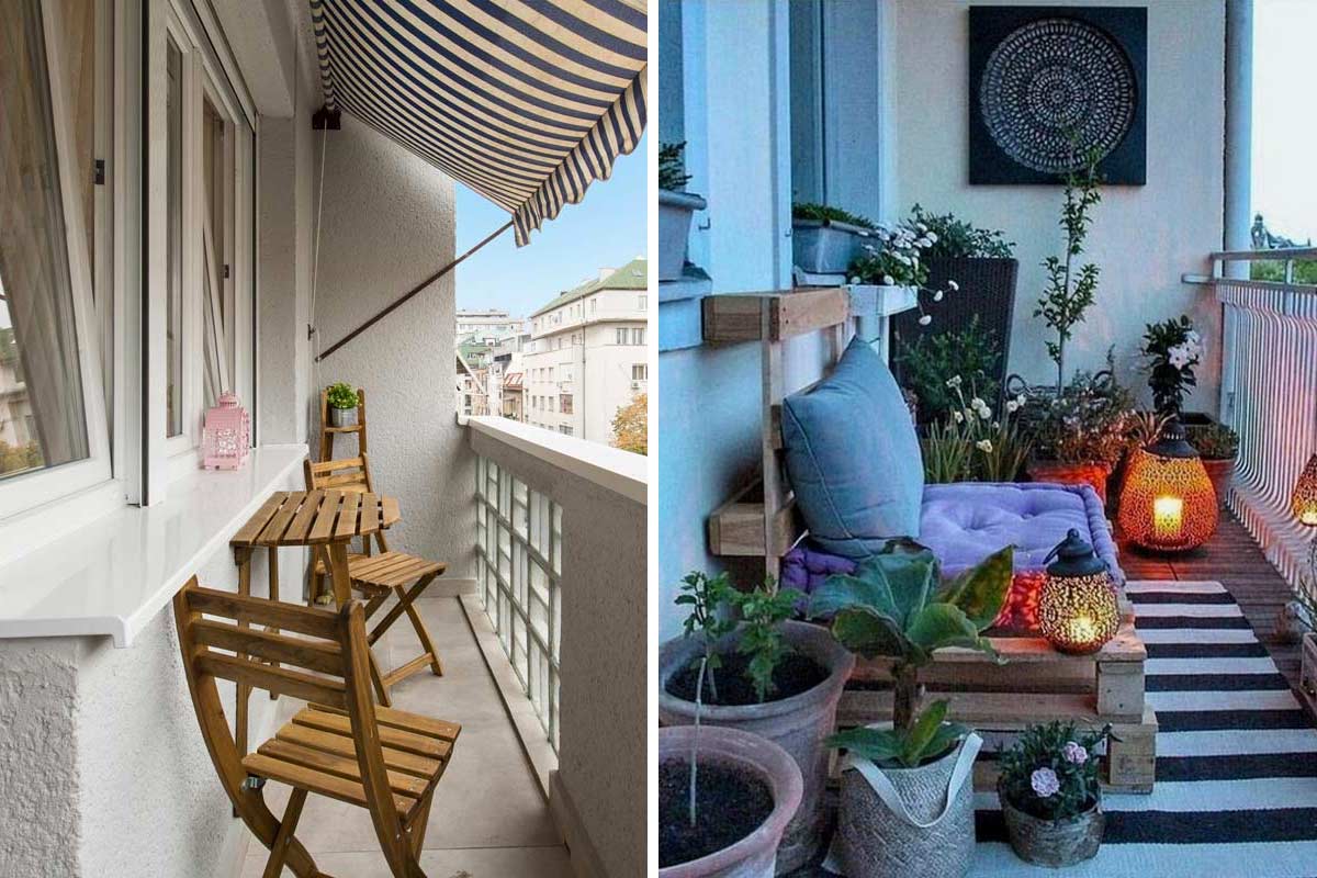 spunti bellissimi per arredare un balcone piccolo