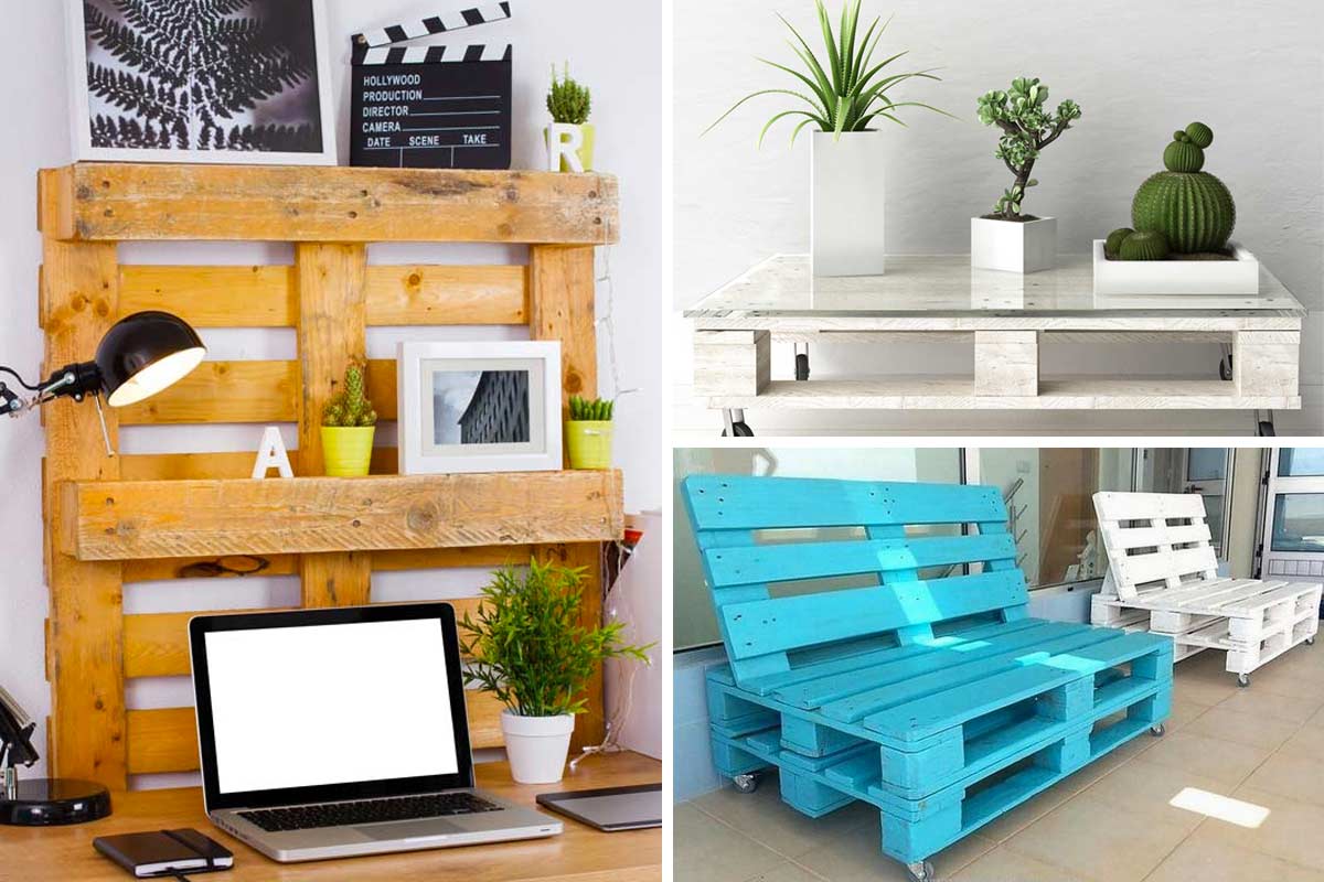 realizzare scaffali e mobili con riciclo pallet