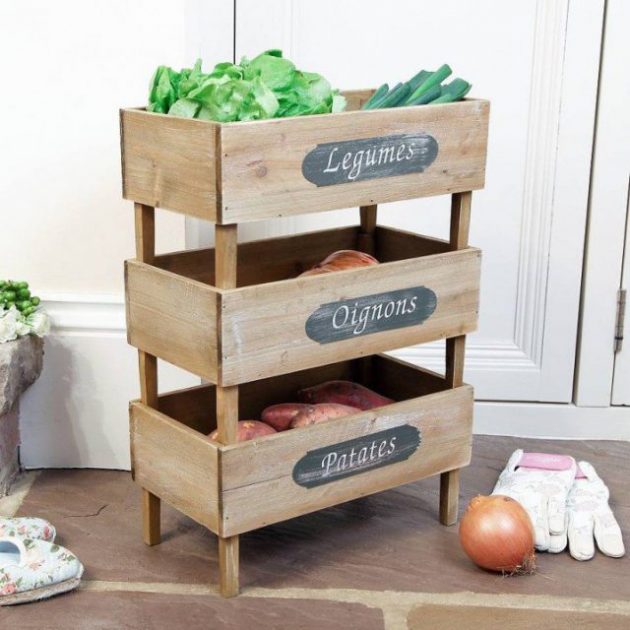 17 Excellent Kitchen Storage Ideas Made With Recycling Old Crates