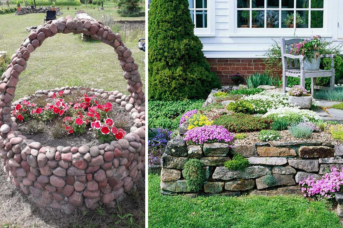 abbellire il giardino e renderlo unico utilizzando le pietre