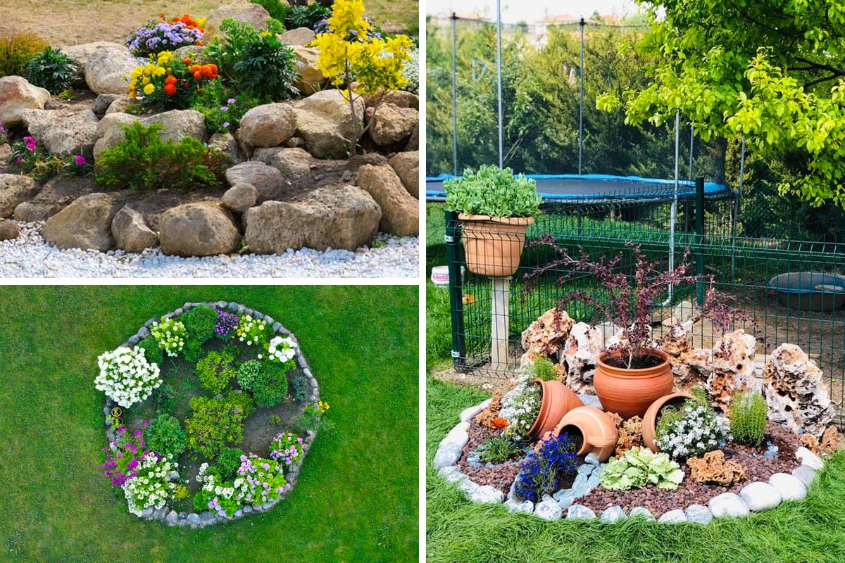 aiuole originali per dare un tocco di colore al giardino