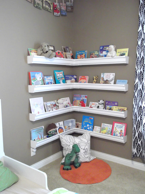 make books display from rain gutters