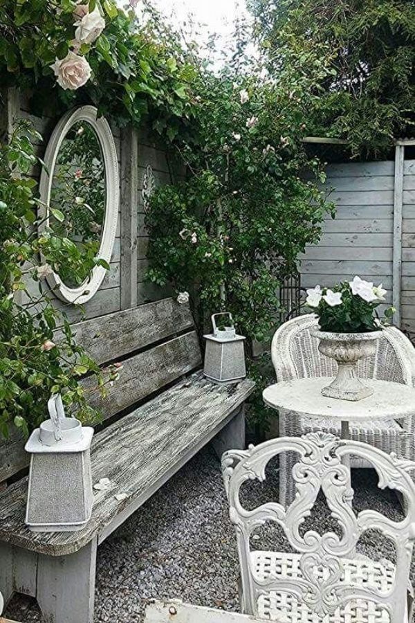 French white desk and chairs