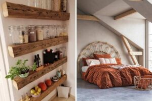 Abbellire la casa con le travi in legno: ecco le belle idee per un tocco rustico Abbellire la casa con le travi in legno.