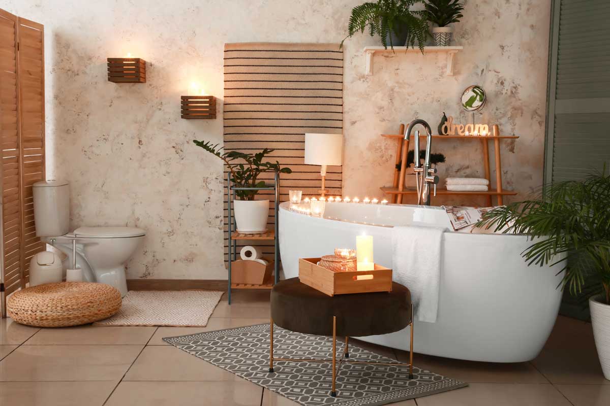 Creare un'atmosfera da spa in bagno.