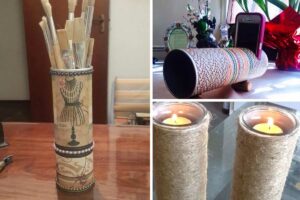 I tubi delle patatine si trasformano in decorazioni originali: ispiratevi Riciclo creativo tubi patatine.