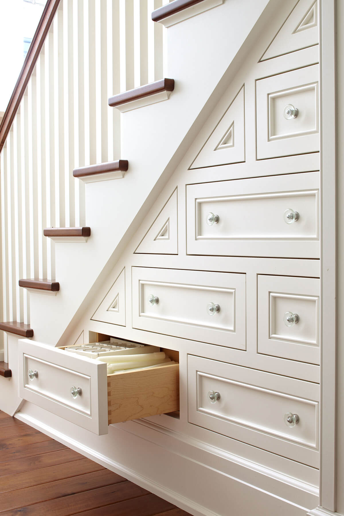 Built-in Staircase Chest of Drawers