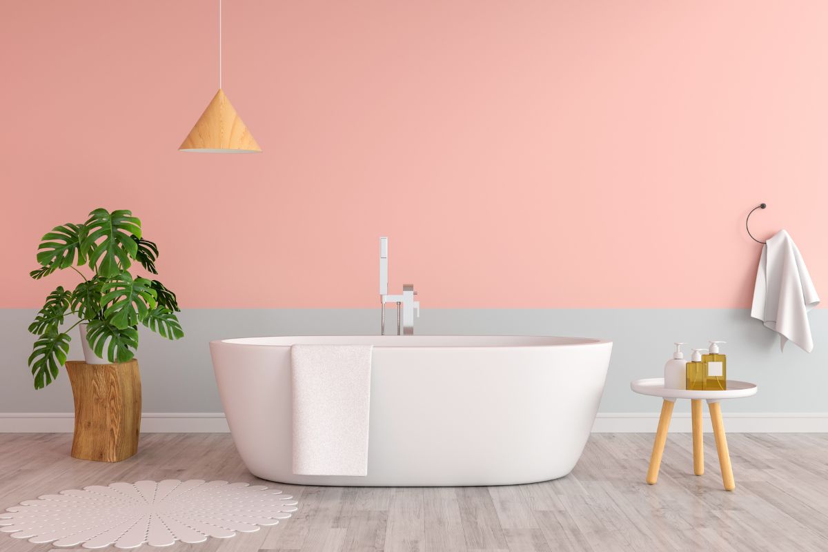 arredare il bagno con il rosa