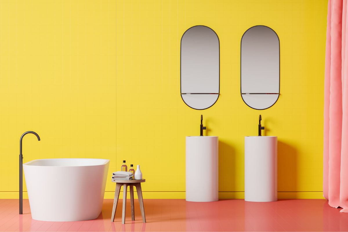Arredare la stanza da bagno con il giallo: idee per ispirarvi