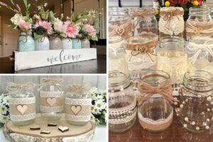 Come realizzare magnifici barattoli in stile shabby con il fai da te: ispiratevi barattoli in stile shabby con il fai da te