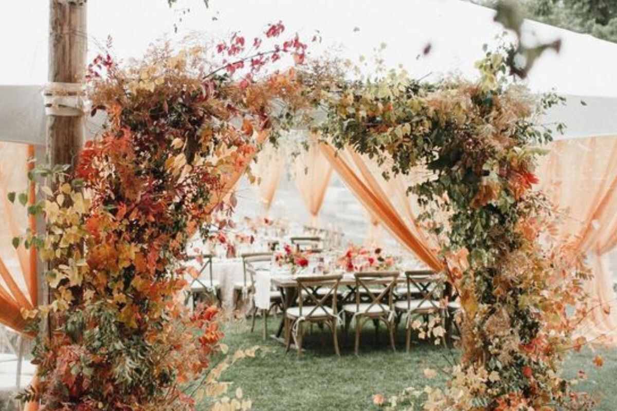 decorazioni fai da te per un matrimonio in autunno