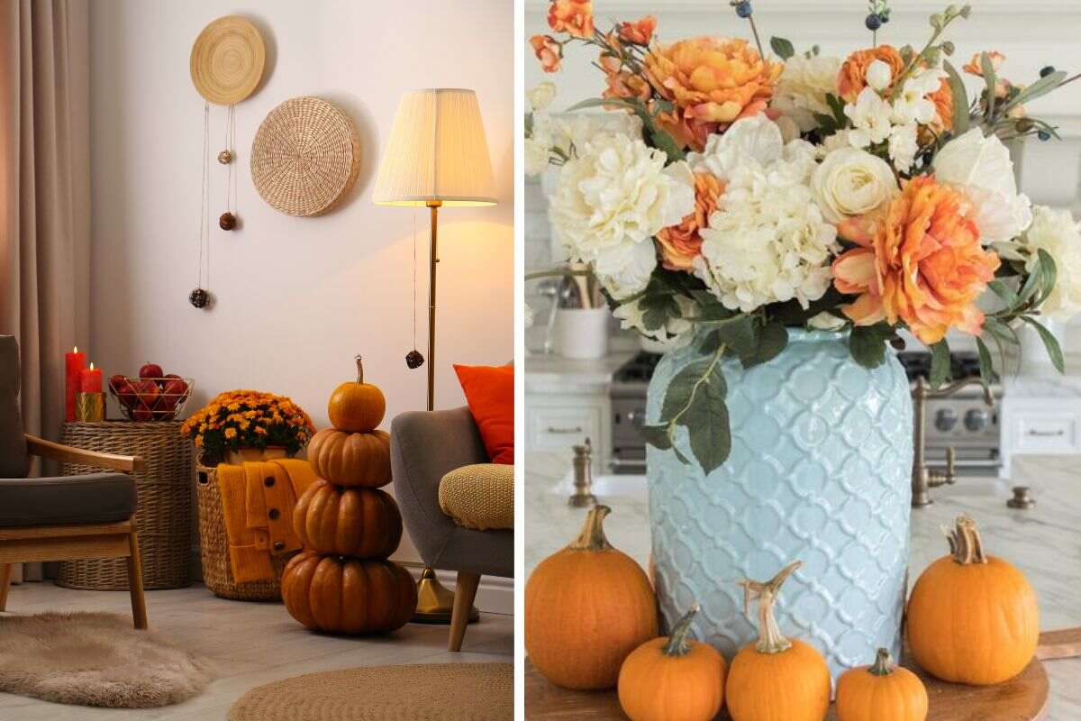 decorazioni per la casa con i colori dell'autunno