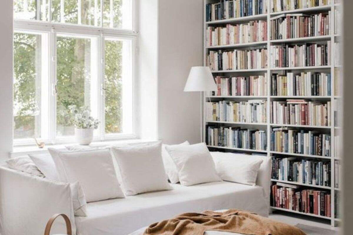 divano per angolo lettura