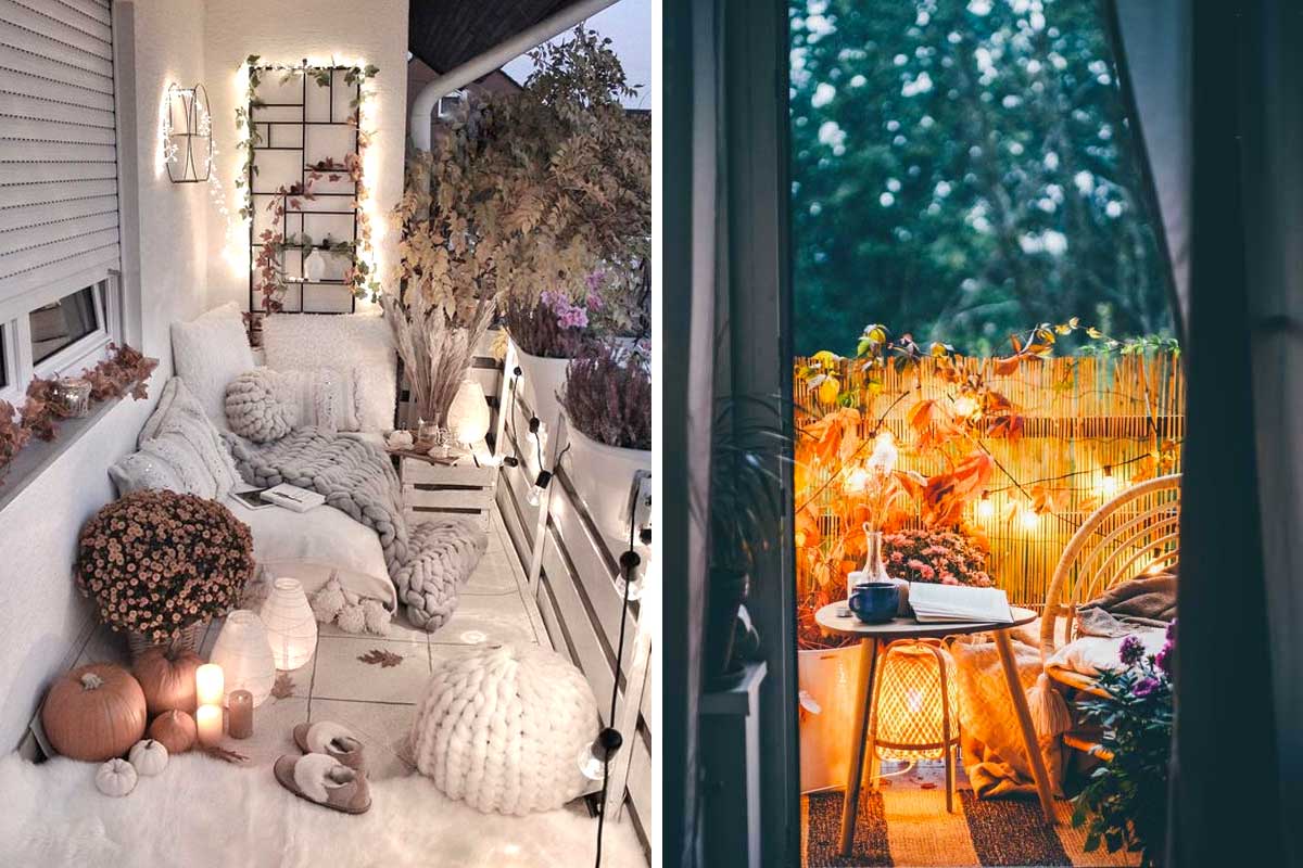 idee fai da te per arredare il balcone con gusto in autunno