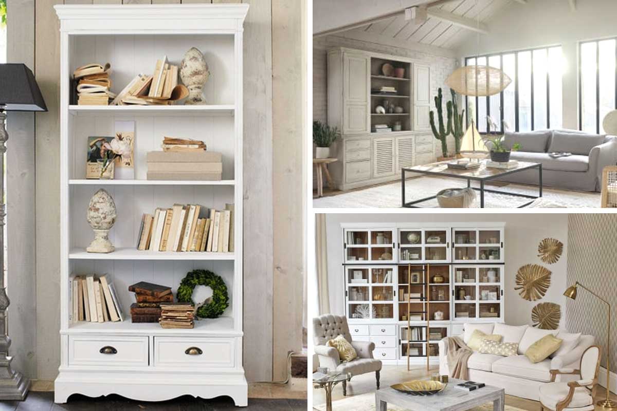 libreria shabby firmata Maisons du monde