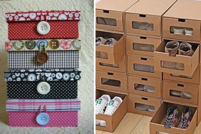 Scatole di cartone per fare ordine in casa: idee che vi sorprenderanno