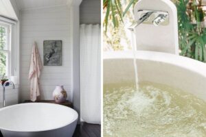 Vasca da bagno rotonda, regina elegante della stanza da bagno vasca da bagno rotonda