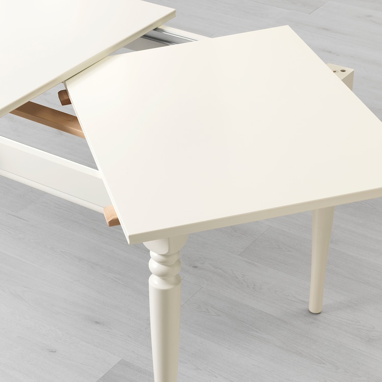 INGATORP Tavolo allungabile, bianco, 155/215x87 cm