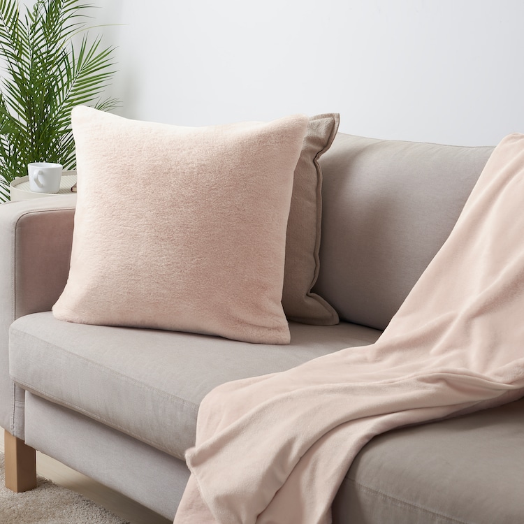SOLTULPAN Fodera per cuscino, rosa pallido, 50x50 cm