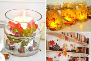 Decorazioni meravigliose con le foglie autunnali: lasciatevi ispirare decorare casa con foglie autunnali