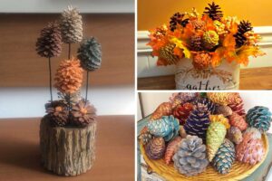 Ecco le più belle idee da realizzare con le pigne per decorare questo autunno: ispiratevi decorazioni autunnali fai da te con pigne