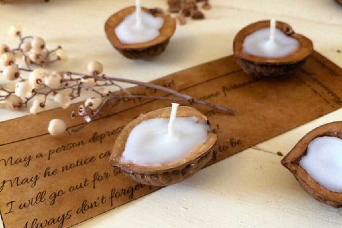Idee fai da te sostenibili con i gusci di noce.