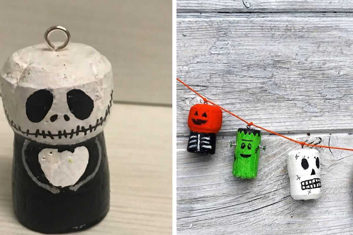 idee fai da te per halloween con i tappi di sughero