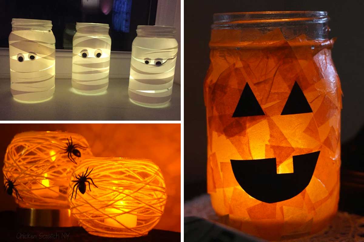 Una lanterna creativa per Halloween.