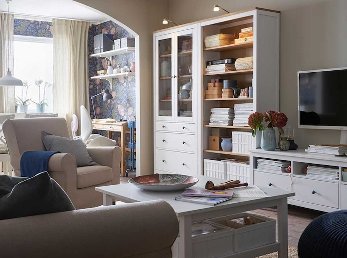 arredare soggiorno shabby con IKEA