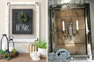 riciclare le vecchie cornici in stile shabby chic