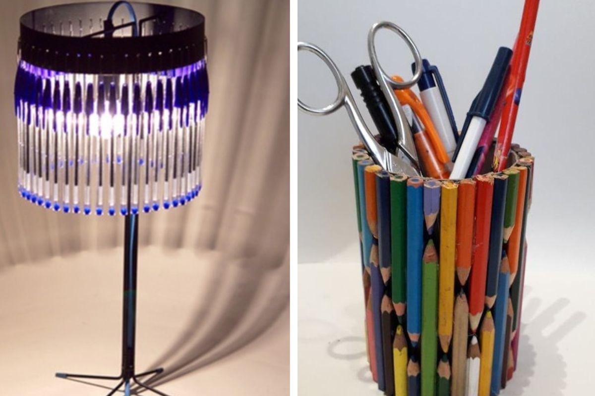 riciclo creativo delle penne e delle matite