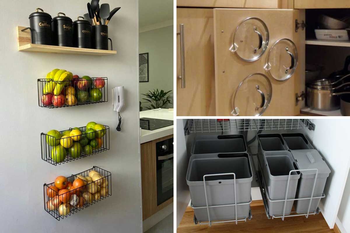 trucchi e accessori geniali per risparmiare spazio nella cucina piccola