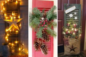 Vecchie persiane decorate per il Natale: 9 magiche idee di riciclo per ispirarsi vecchie persiane decorate per il Natale