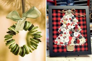 Riciclare i bottoni per creare fantastiche decorazioni natalizie: ecco le idee da non perdere Riciclare i bottoni per creare fantastiche decorazioni natalizie.