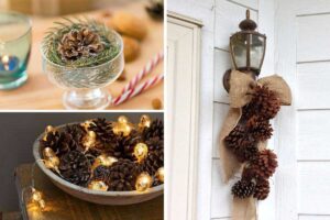 Decorazioni fantastiche da realizzare con le pigne in autunno-inverno: 15 idee per ispirarsi Decorazioni fai da te fantastiche con pigne in autunno-inverno.