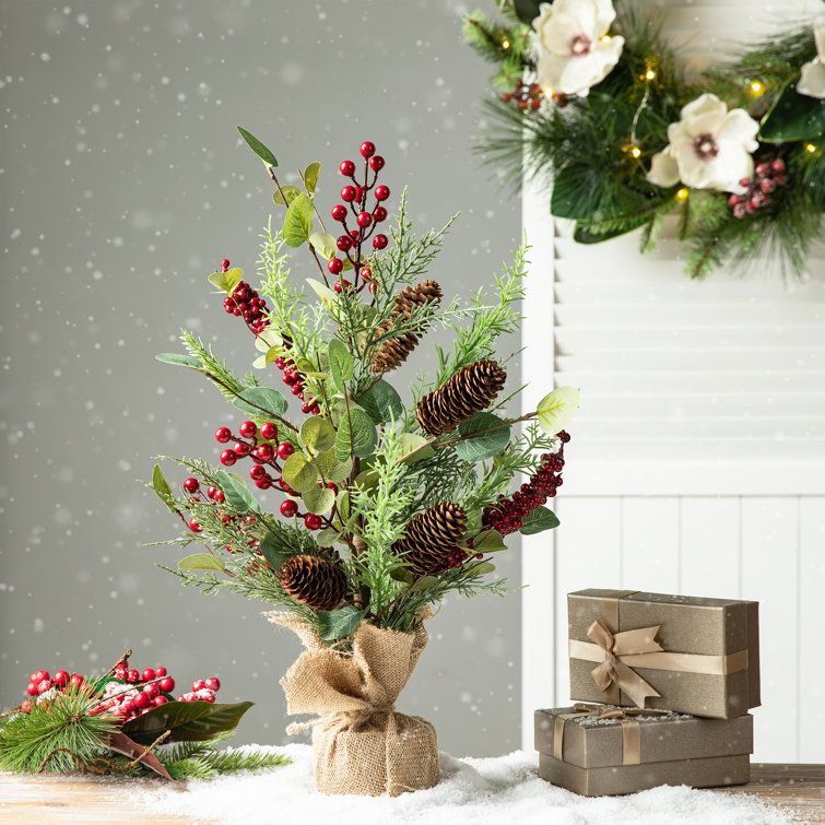 Christmas Floral Table Tree Decor
