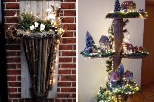 Il legno di recupero per creare fantastiche decorazioni natalizie fai da te: ispiratevi Decorazioni natalizie con legno di recupero.