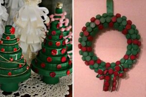 Il riciclo creativo dei tappi di plastica a Natale: le decorazioni da copiare riciclo creativo dei tappi di plastica a Natale
