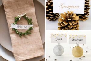Segnaposto di capodanno fai da te: 7 idee graziose facili e veloci da realizzare Segnaposto di capodanno fai da te.