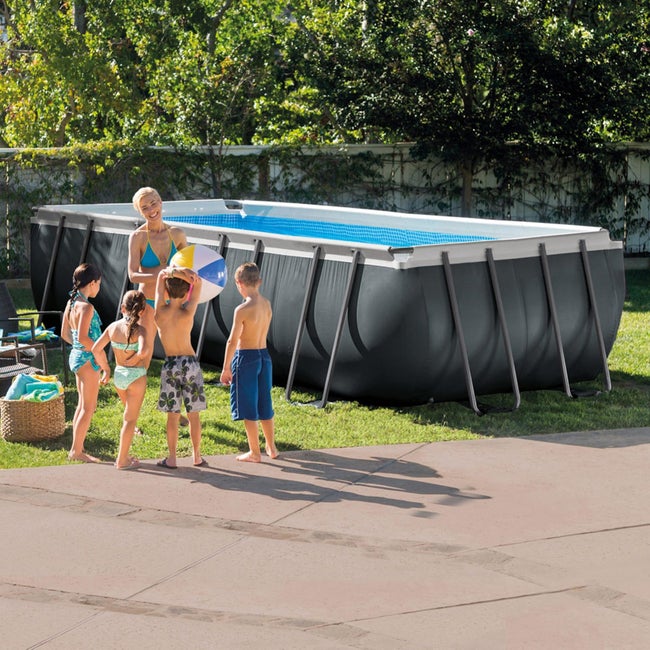 Piscina tubolare rettangolare INTEX in offerta Leroy merlin