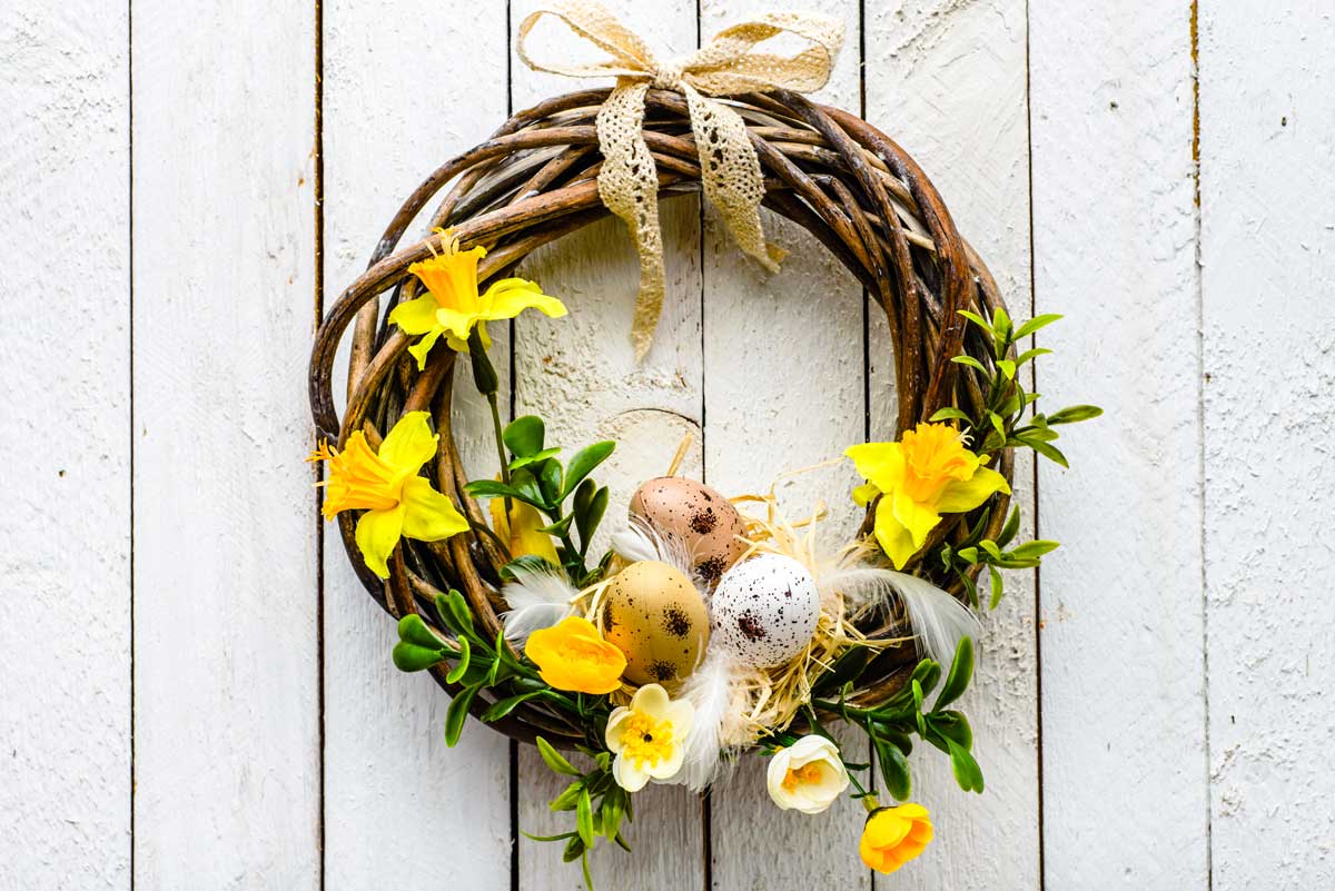 Decorazioni pasquali fai da te per la casa.