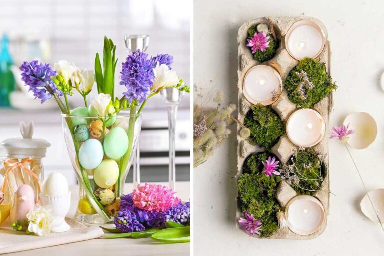 VICASKY 10 Uova Decorative In Legno Dorato Per Pasqua – Ornamenti Fai Da Te Da 6 Cm Per Casa, Vetrine E Albero Pasquale