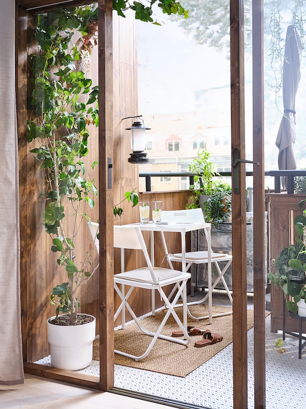 FEJAN Sedia da giardino, pieghevole bianco