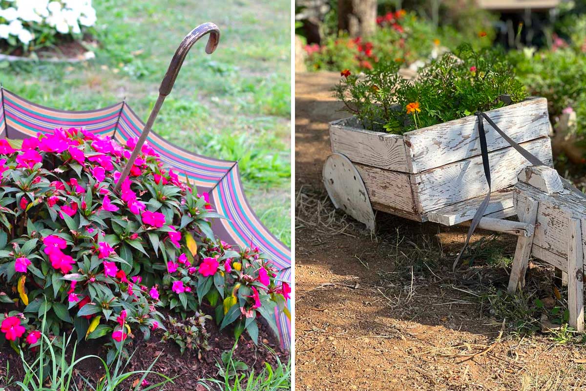 Aiuole fai da te con riciclo: idee semplici che trasformano subito il giardino