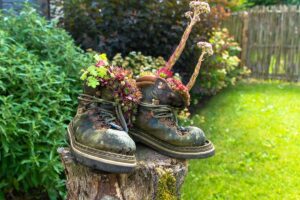 Il segreto per un giardino low cost? Riciclo, piantine grasse, e un pizzico di fantasia: ispirati giardino low cost, riciclo, piante grasse