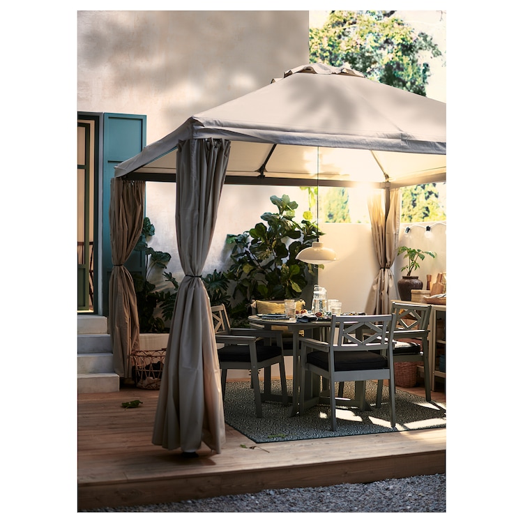 HIMMELSÖ gazebo da giardino Ikea con tende