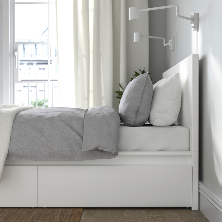 Struttura letto MALM Ikea con vano contenitore