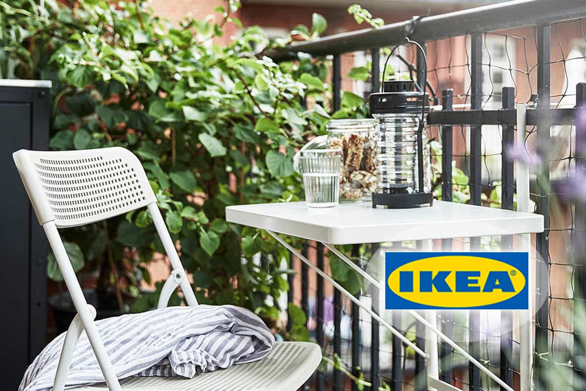 Il tavolino IKEA da 19,95 euro che trasforma anche il balcone più piccolo