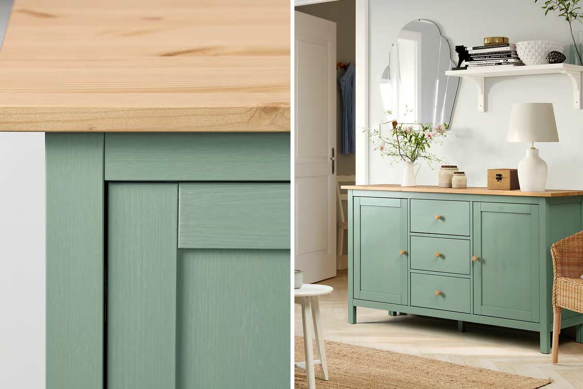 Il nuovo buffet IKEA verde salvia è perfetto per chi è stanco dei soliti mobili beige